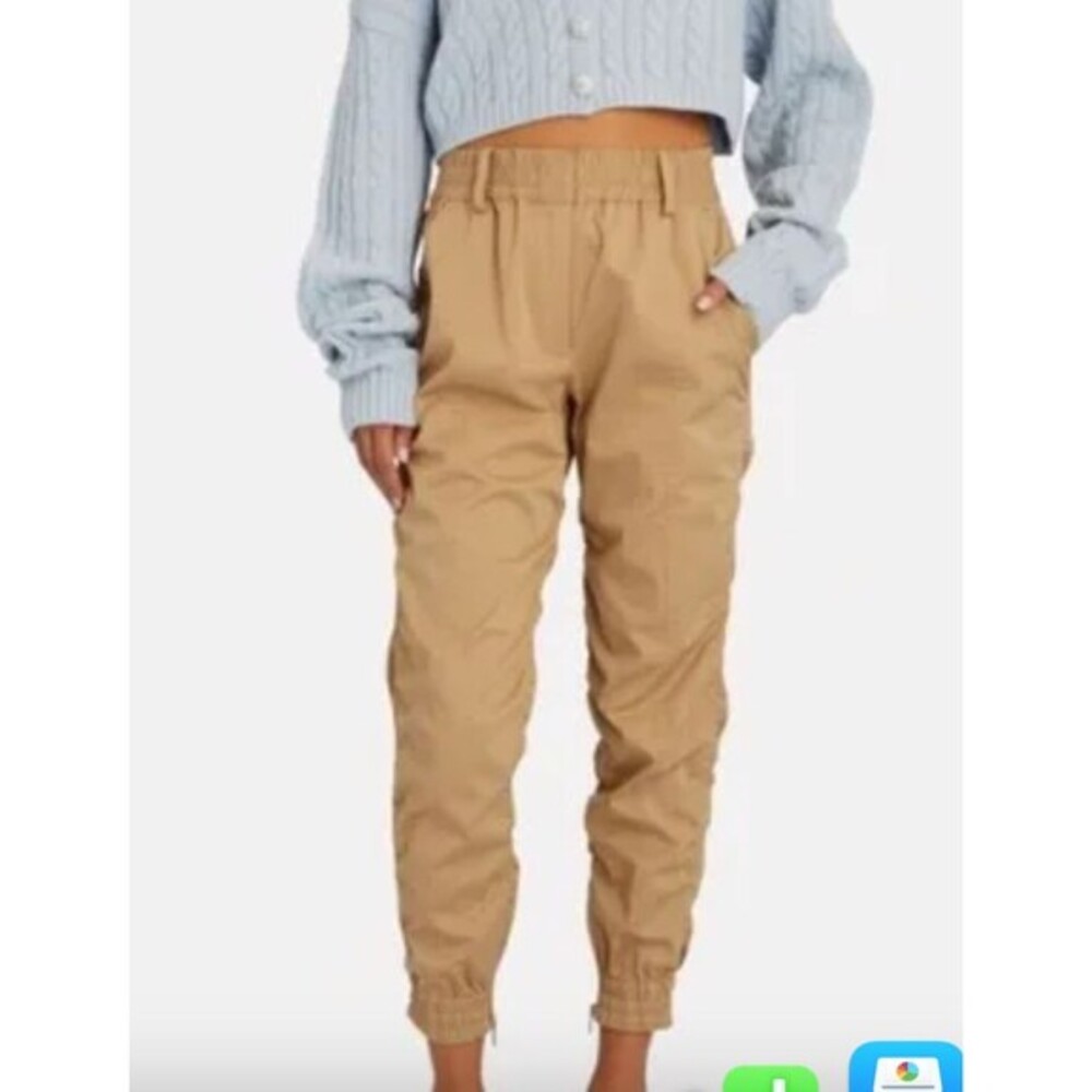 Derek Lam 10 Crosby Women's Joggers Khaki‎ Tan Pants Size 8 Medium